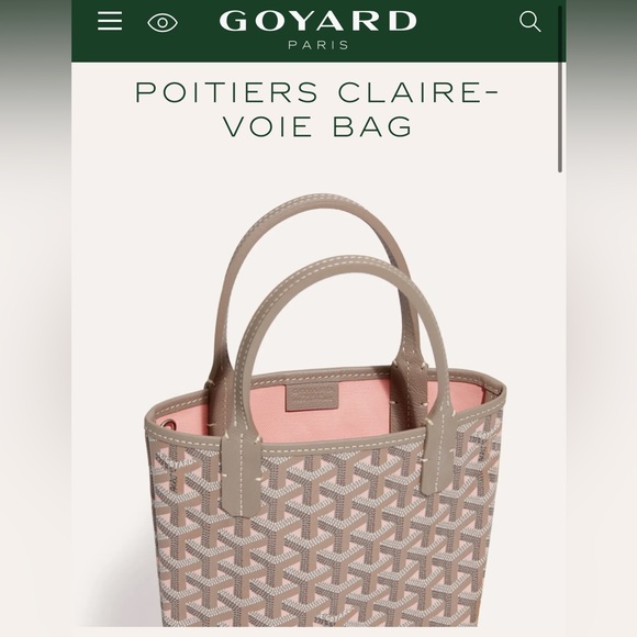 NEW LIMITED EDITION POITIERS GOYARD PINK GREGE - Picture 7 of 13